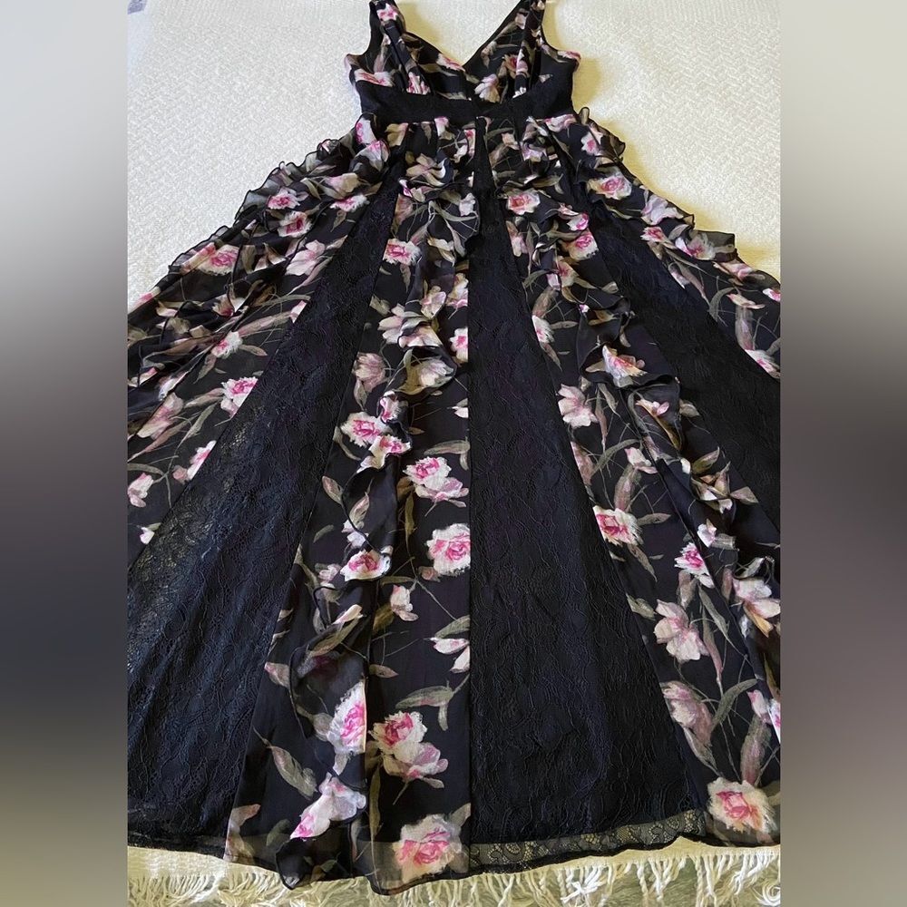 WHBM Floral Ruffle Maxi Dress - Picture 8 of 11